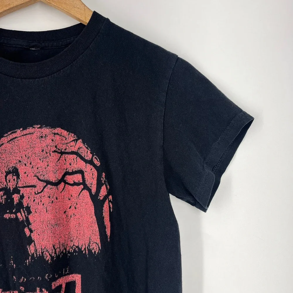 Demon Slayer Tanjiro Kamado Graphic T-Shirt Black Kids Anime Manga Tee Size‎ 12